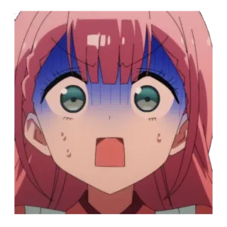 😨 Anime, Sốc, Sợ hãi, Lo lắng, Ngượng ngùng, Phim hoạt hình telegram sticker
