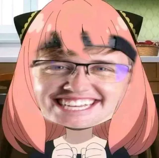 😁 Anya Forger Spy x Family Anya Forger, anime, meme, Spy x Family, cartoon, funny telegram sticker