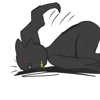 😑 猫, 生物, 怪物, 动物, 卡通, 绘画 telegram sticker