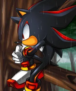 😒 Shadow the Hedgehog Sonic the Hedgehog sonic, hedgehog, shadow, anime, cartoon, character whatsapp sticker
