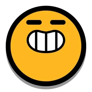 😆 이모지, 얼굴, 미소, 만화, 표정 telegram sticker