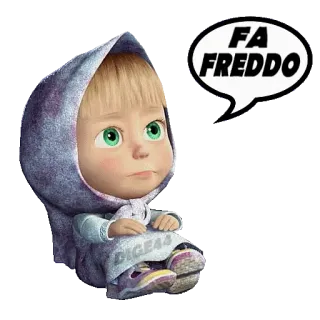 🥶 Masha Masha and the Bear FA FREDDO Dibujos animados, Frío, Masha, Masha y el Oso, Triste, Invierno telegram sticker