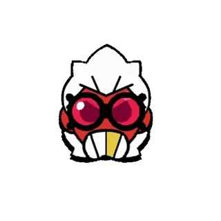 😡 贴纸, 生气, 脸, 红色, 白色, 卡通, 角色 telegram sticker