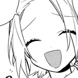 💭 アニメ, マンガ, 笑顔, 幸せ, 女の子, イラスト telegram sticker