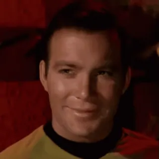 😏 James Kirk Star Trek กัปตัน, อวกาศ, การสำรวจ, ยานอวกาศ, วิทยาศาสตร์ fiction telegram sticker