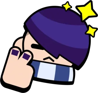 ✌️ Edgar Brawl Stars brawl stars, edgar, character, game, angry telegram sticker