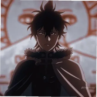 👿 Yuno Black Clover anime, character, yuno, black clover telegram sticker
