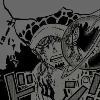 💜 Trafalgar Law One Piece アニメ, ワンピース, トラファルガー・ロー, 海賊, 漫画 telegram sticker