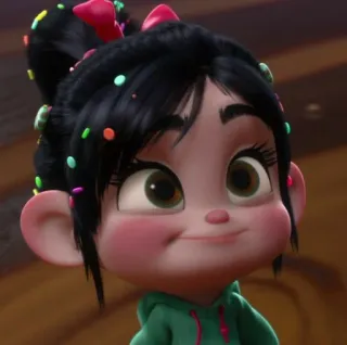 ✨ Vanellope von Schweetz Wreck-It Ralph Dessin animé, Disney, Les Mondes de Ralph, Vanellope, Vanellope von Schweetz, Personnage, Autocollant telegram sticker