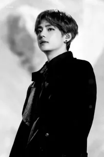 🌚 V BTS, K-Pop, Sänger, Idol, Promi, Musik telegram sticker