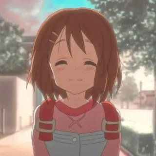 ☺️ Anime, Desenho animado, Menina, Sorriso, Estudante, Fofa telegram sticker