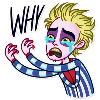 Битлджус @stickernayaa telegram stickers