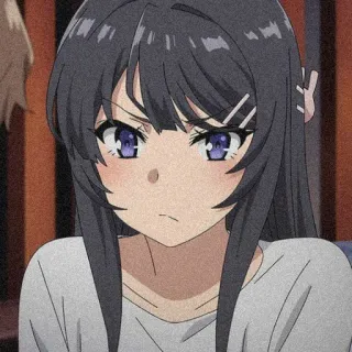 💌 Mai Sakurajima Rascal Does Not Dream of Bunny Girl Senpai Anime, Bunny Girl, Fofa, Garota, Sakurajima, Mai telegram sticker