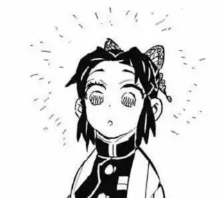 🤨 Shinobu Kocho Demon Slayer 코쵸우 시노부, 애니메이션, 귀멸의 칼날, 만화, 캐릭터, 나비, 팬아트 telegram sticker