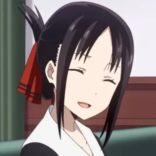 😄 Kaguya Shinomiya Kaguya-sama: Love Is War Аниме, Манга, Кагуя Синомия, милый, улыбка, Госпожа Кагуя: в любви как на войне, японская анимация telegram sticker