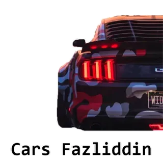 🚙 Cars Fazliddin samochód, pojazd, auto, transport, samochód sportowy, Mustang telegram sticker