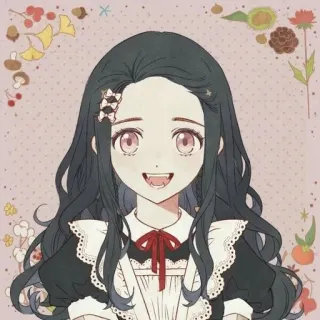 ⛓ Nezuko Kamado Demon Slayer Anime, Demon Slayer, Nezuko, Nezuko Kamado, imut, kartun, manga telegram sticker