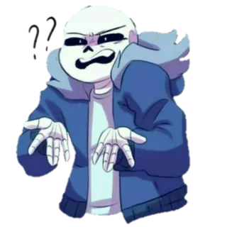 🤨 Sans Undertale skeleton, undertale, game, character, cartoon telegram sticker