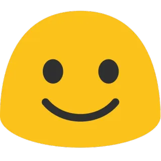 🙂 emoji, smile, yellow, happy, face telegram sticker