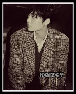 😒 Kai ELLE KAIXCY ELLE portrait, male, man, celebrity, fashion, model, kpop, kai telegram sticker