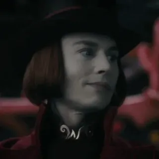 🎩 Willy Wonka Charlie and the Chocolate Factory willy wonka, schokolade, fabrik, süßigkeiten, bonbons, film, johnny depp telegram sticker