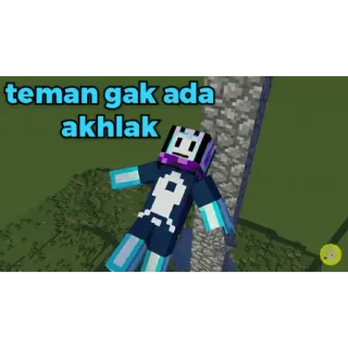 😀 teman gak ada akhlak 我的世界, 游戏, 梗, 搞笑, 印尼 telegram sticker