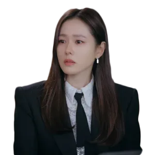 😯 woman, portrait, business, suit, korean, actress, professional telegram sticker
