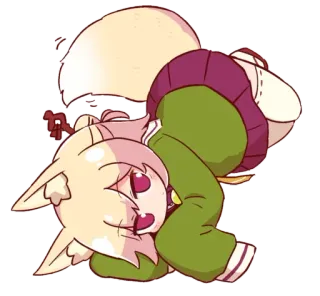 ❤️ кот, животное, милый, мультфильм, аниме telegram sticker