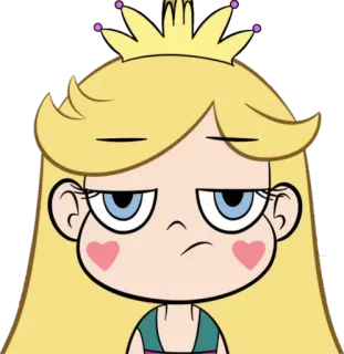 😒 Star Butterfly Star vs. the Forces of Evil เจ้าหญิง, เบื่อ, การ์ตูน, เวทมนตร์, ดาว telegram sticker