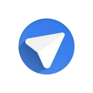 💙 텔레그램, 로고, 앱, 메신저, 커뮤니케이션, 종이비행기 whatsapp sticker