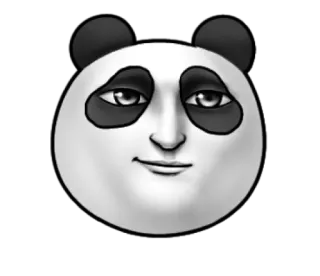 ☺️ Panda, Zwierzę, Niedźwiedź, Meme, Śmieszne, Kreskówka telegram sticker