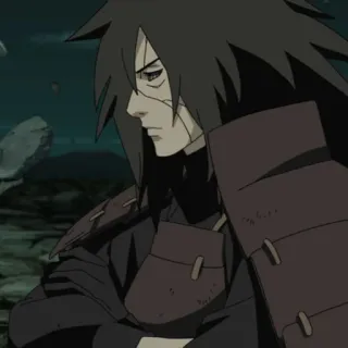 ⚖ Madara Uchiha Naruto anime, ninja, uchiha, manga, madara, villain telegram sticker
