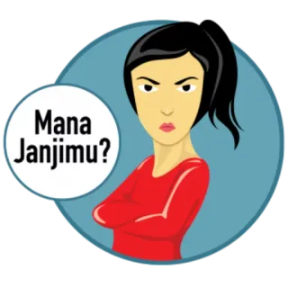 😏 Mana Janjimu? telegram sticker