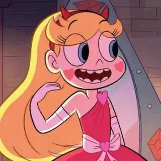 😄 Star Butterfly Star vs. the Forces of Evil 漫画, スター・バタフライ, ディズニー, アニメ, キャラクター, プリンセス, 魔法 telegram sticker