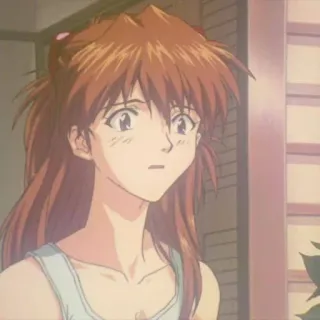 ❤️ Asuka Langley Soryu Neon Genesis Evangelion Anime, Gadis, Rambut merah, Asuka, Evangelion telegram sticker