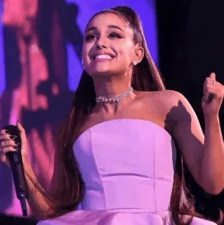 🍸 Ariana Grande Ariana Grande, zangeres, popster, muzikant, concert, artiest whatsapp sticker