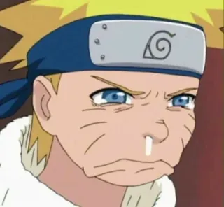 🍜 Naruto Animé, Dessin animé, Garçon, Ninja, Triste whatsapp sticker
