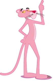 😒 Pink Panther cartone animato, rosa, pantera, personaggio, animazione telegram sticker