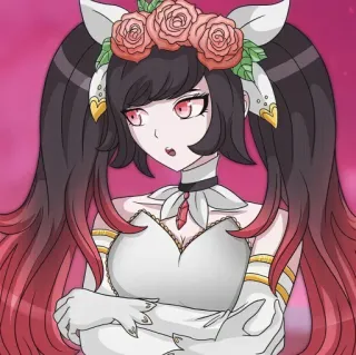 🦄 anime, cartoon, character, illustration, portrait, woman telegram sticker