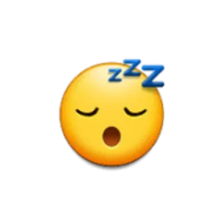 😴 sonolento, emoji, zzz, cansado, dormindo telegram sticker