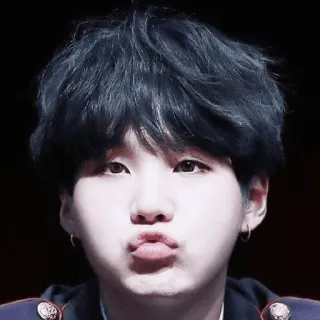😽 portrait, man, pout, person, korean, face telegram sticker