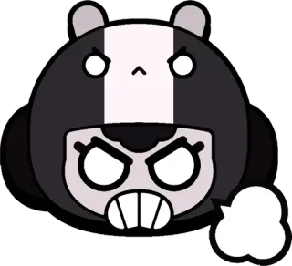 🌟 Gấu trúc, Giận dữ, Hoạt hình, Nhân vật, Nhãn dán, Biểu cảm telegram sticker