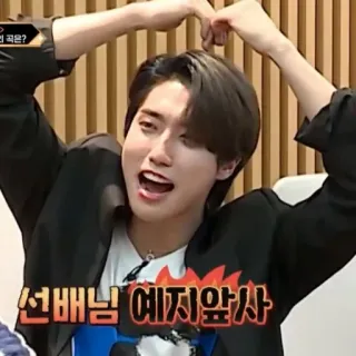 ❤️ 선배님 예지앞사 Kpop, Ídolo, Divertido, Expresión whatsapp sticker