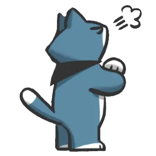🙄 gato, enojado, dibujos animados, pegatina telegram sticker