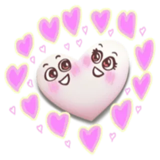 😍 coração, amor, fofo, corações, kawaii, rosa telegram sticker