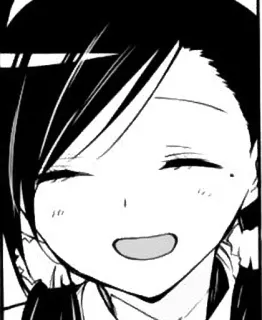 😃 Anime, Manga, Fille, Sourire, Mignon telegram sticker