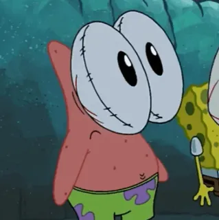 🍔 Patrick Star Spongebob Squarepants Patrick Étoile, Bob l'éponge, Dessin animé, Nickelodeon, Yeux globuleux telegram sticker