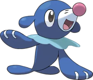 🐬 Popplio pokemon, water type, cute, seal, cartoon, anime telegram sticker