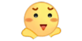 😞 emoji, cute, happy, kawaii, sticker telegram sticker