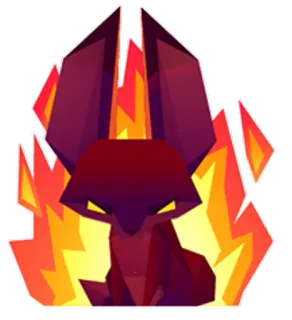 🔥 fuego, zorro, animal, dibujos animados, pegatina, llamas whatsapp sticker